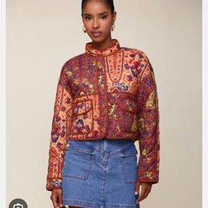 Avec les filles quilted barn jacket fall